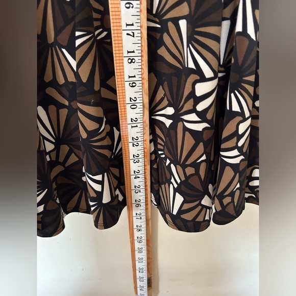 VTG Y2K CHICO’S M Midi Skirt Women Paisley Boho Liquid Fabric Whimsigoth festiva - Picture 8 of 9